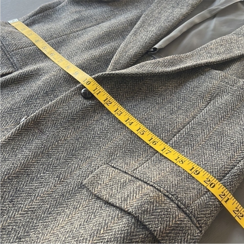 Vintage Harris Tweed Stafford Herringbone Wool Blazer Sports Coat Jacket - Picture 11 of 14